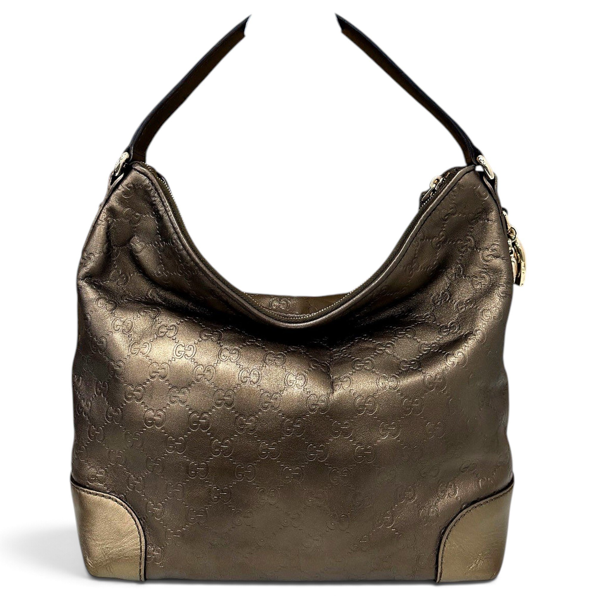 Hobo leather handbag