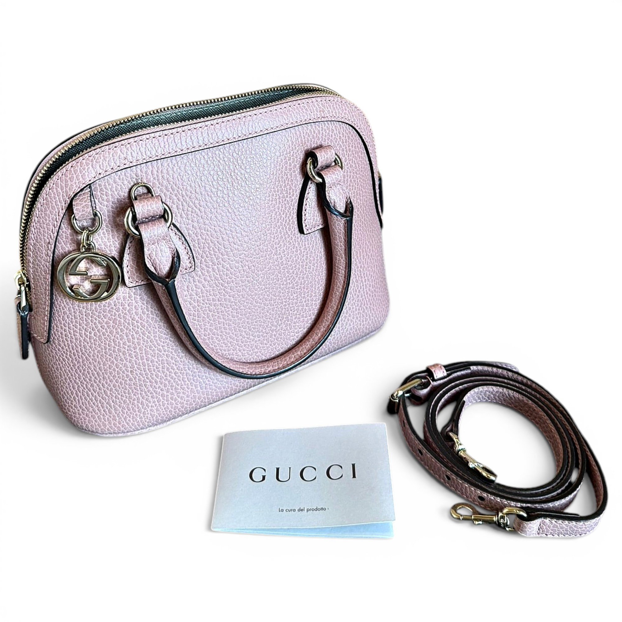 Dôme leather handbag