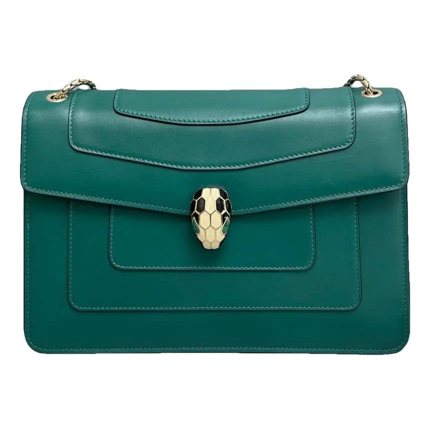 Serpenti leather handbag