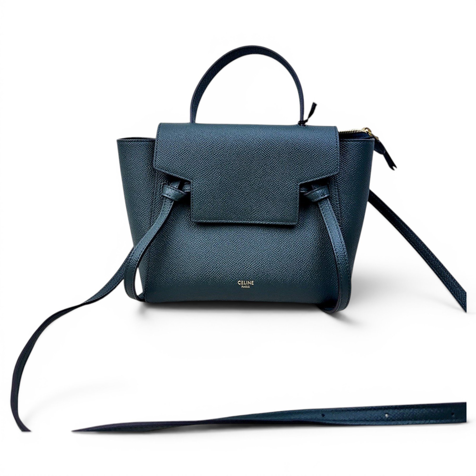 Belt leather handbag
