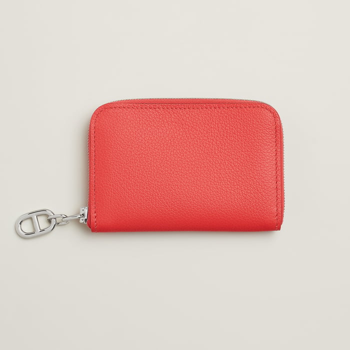 Rouge Radieux Zipengo Chaine d'Ancre Compact Card Holder