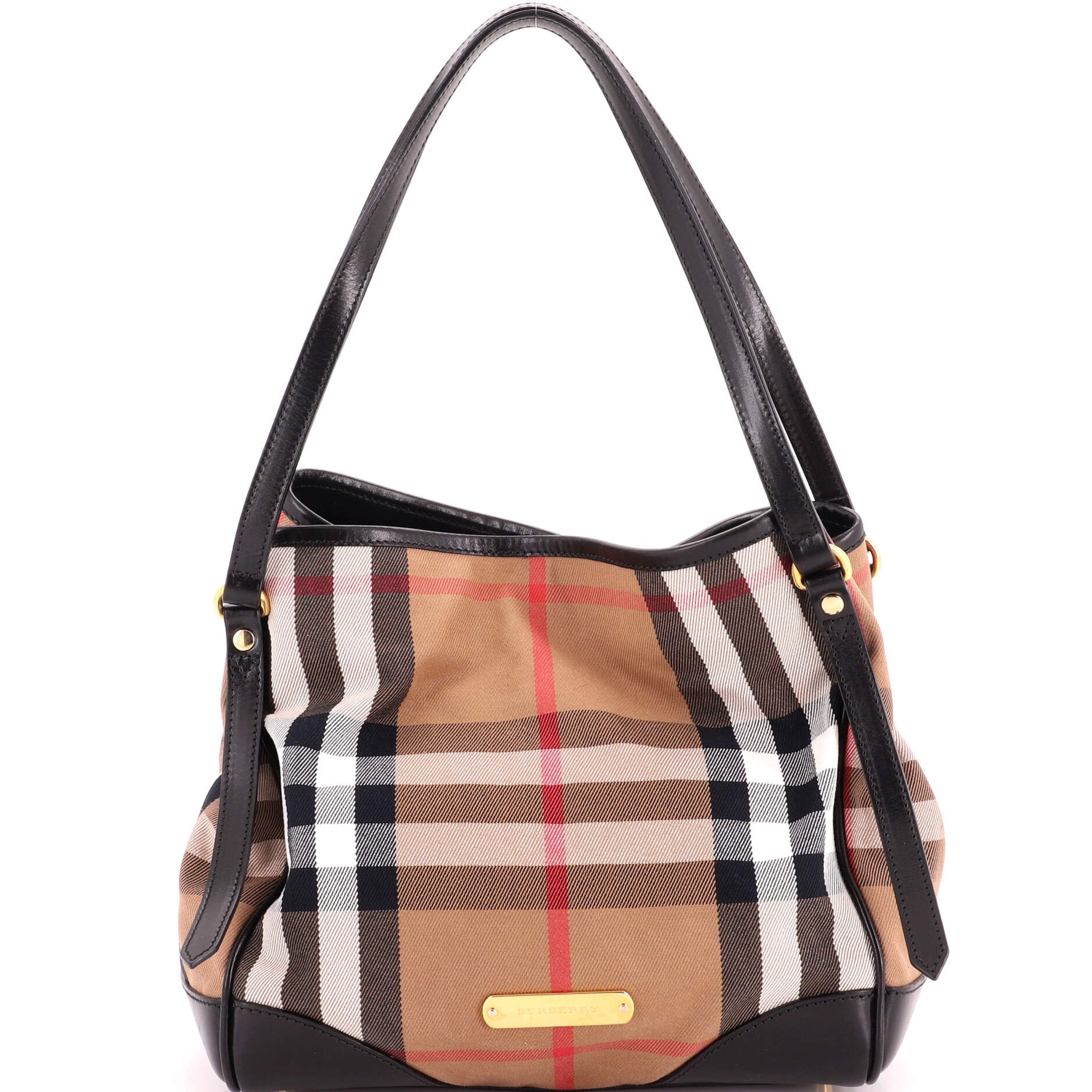 Canterbury Tote House Check Canvas Small