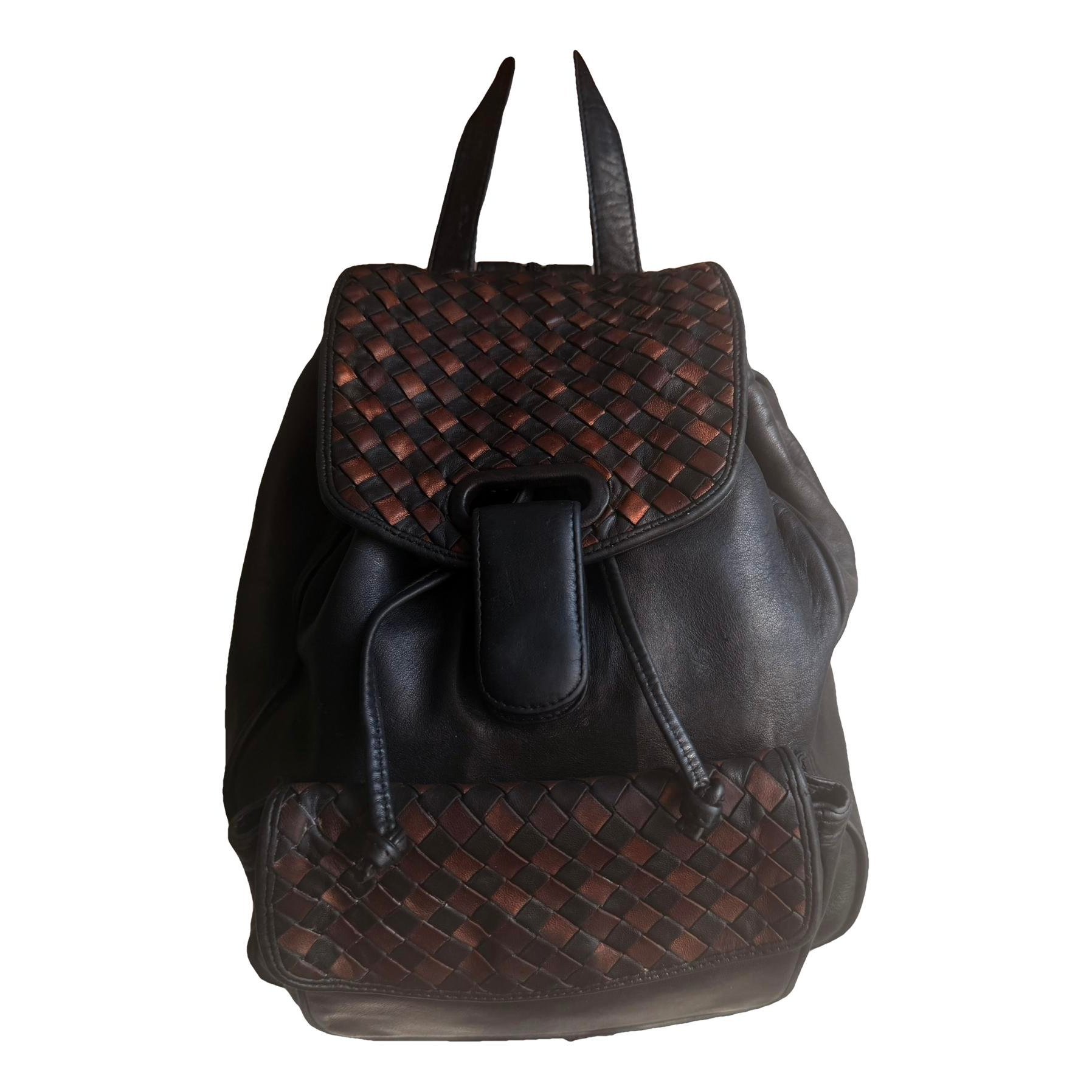 Leather backpack