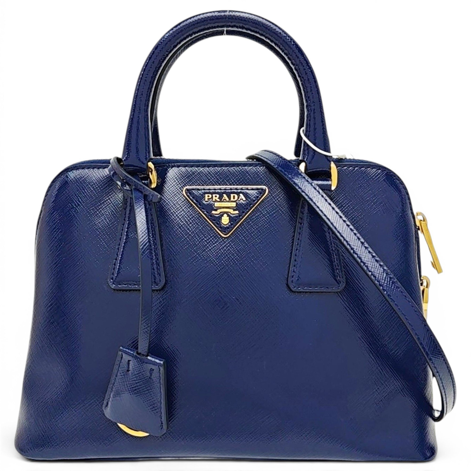 Galleria patent leather handbag