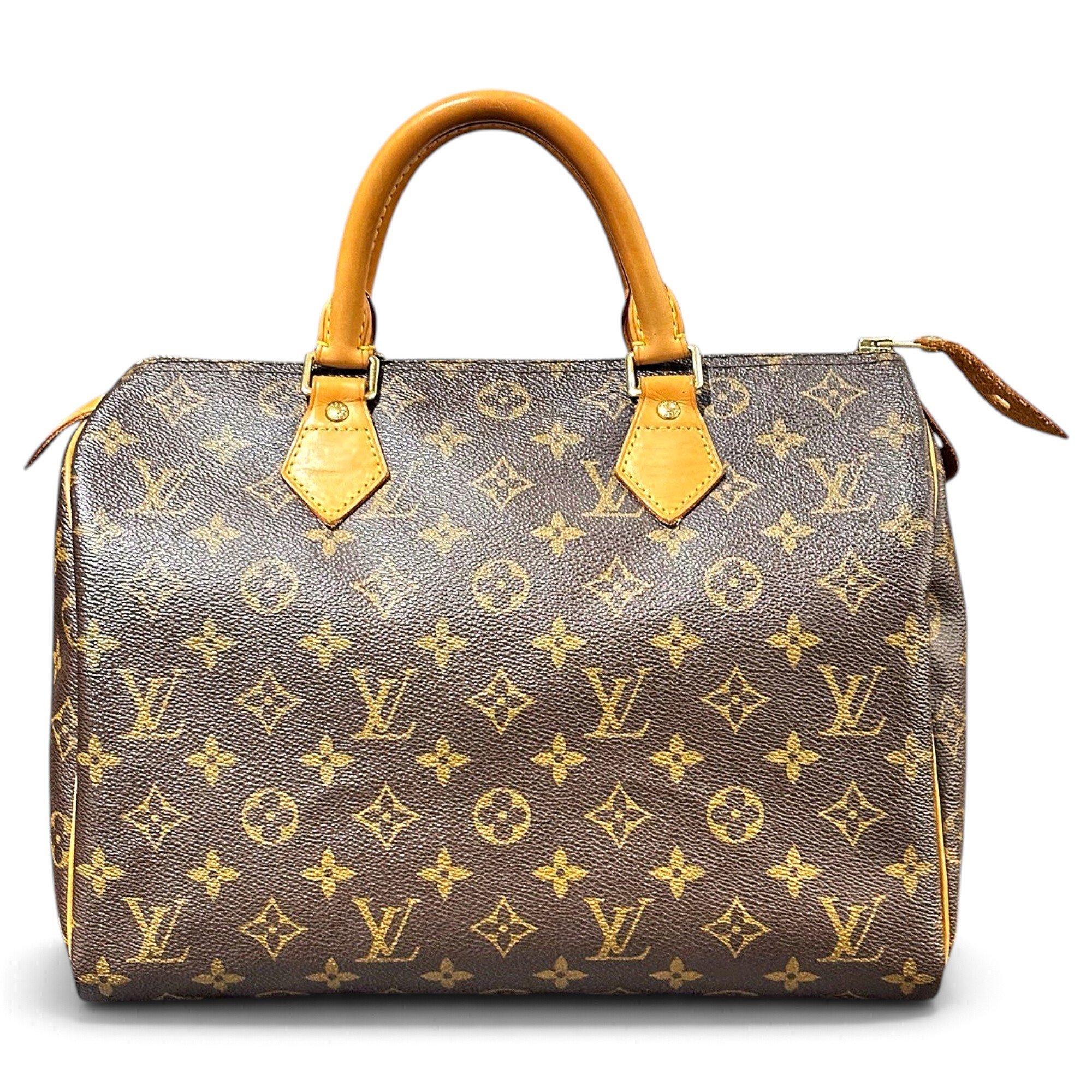 Speedy leather handbag