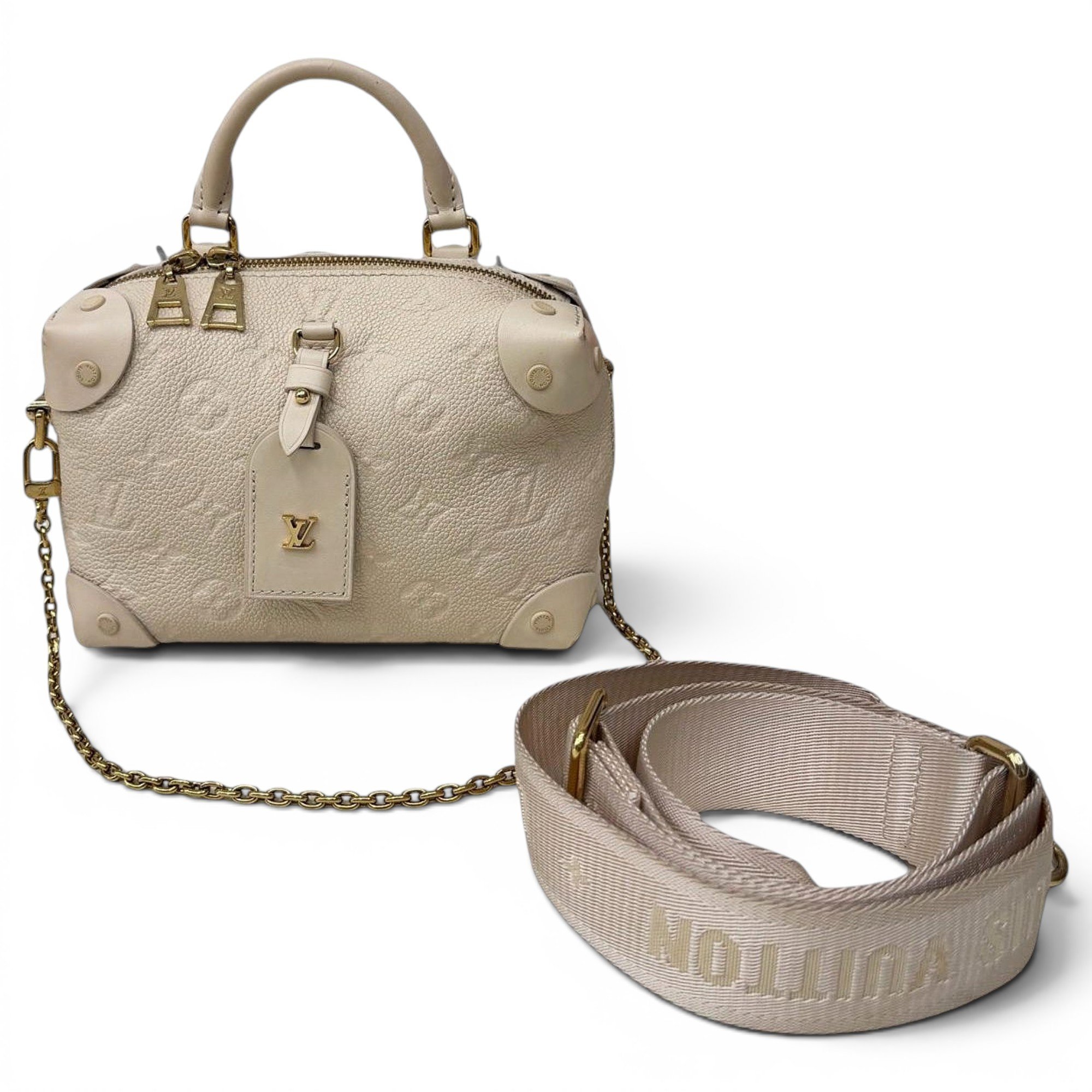 Petite Malle Souple leather handbag