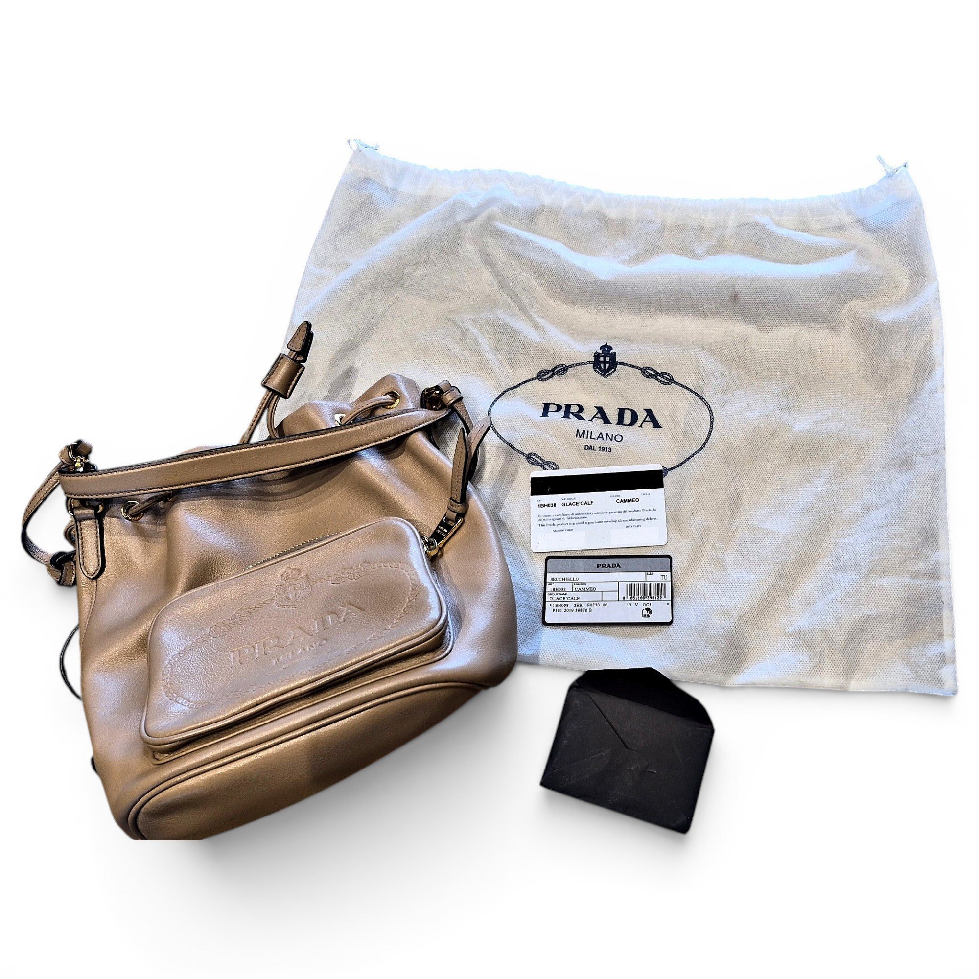 Prada Pocket leather handbag