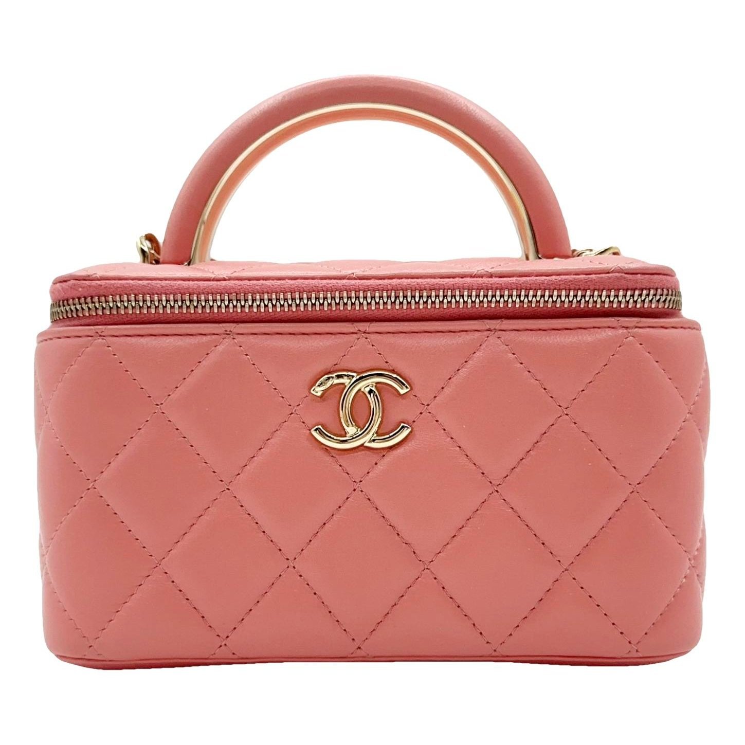 Trendy CC Vanity leather handbag