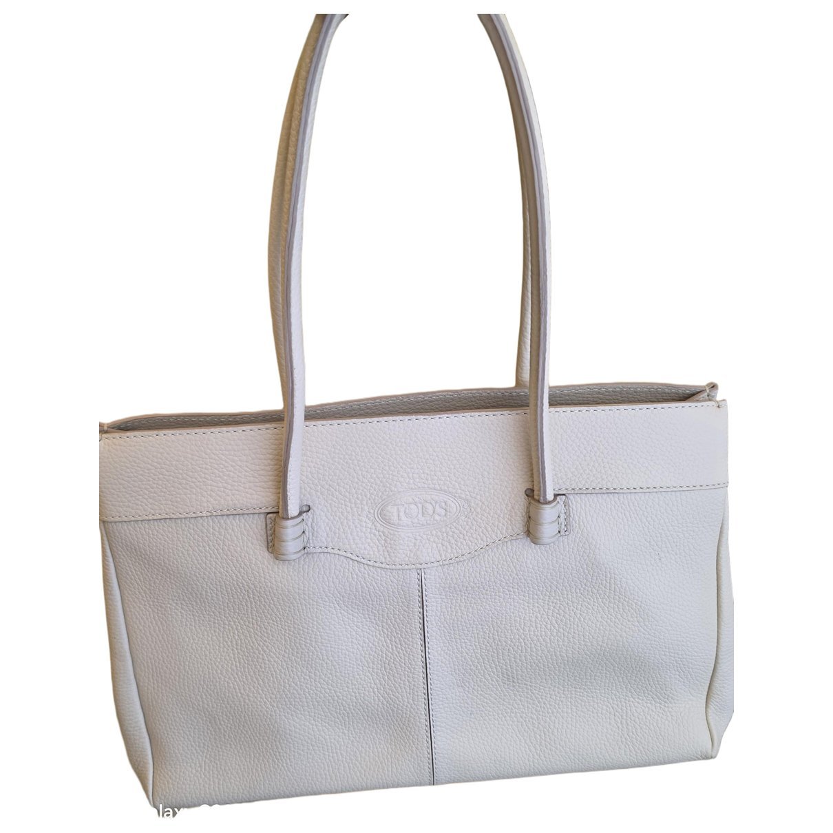 Shopping Media leather handbag