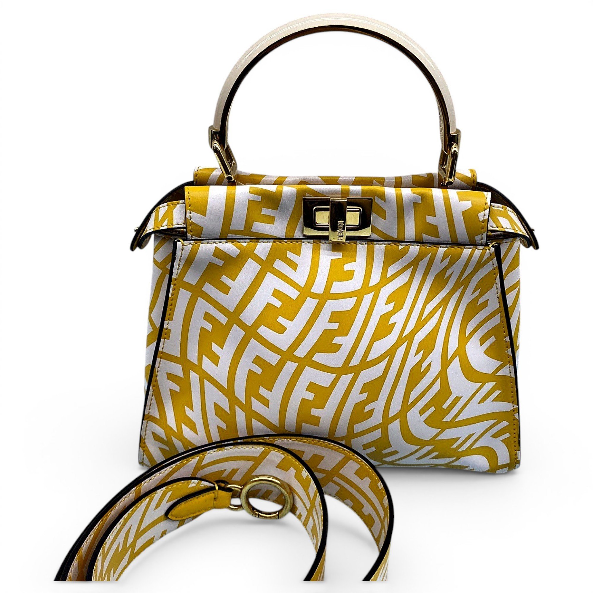 Peekaboo leather handbag