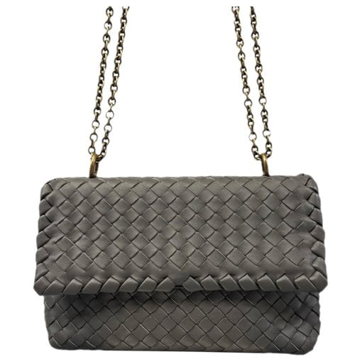 Olimpia leather clutch bag