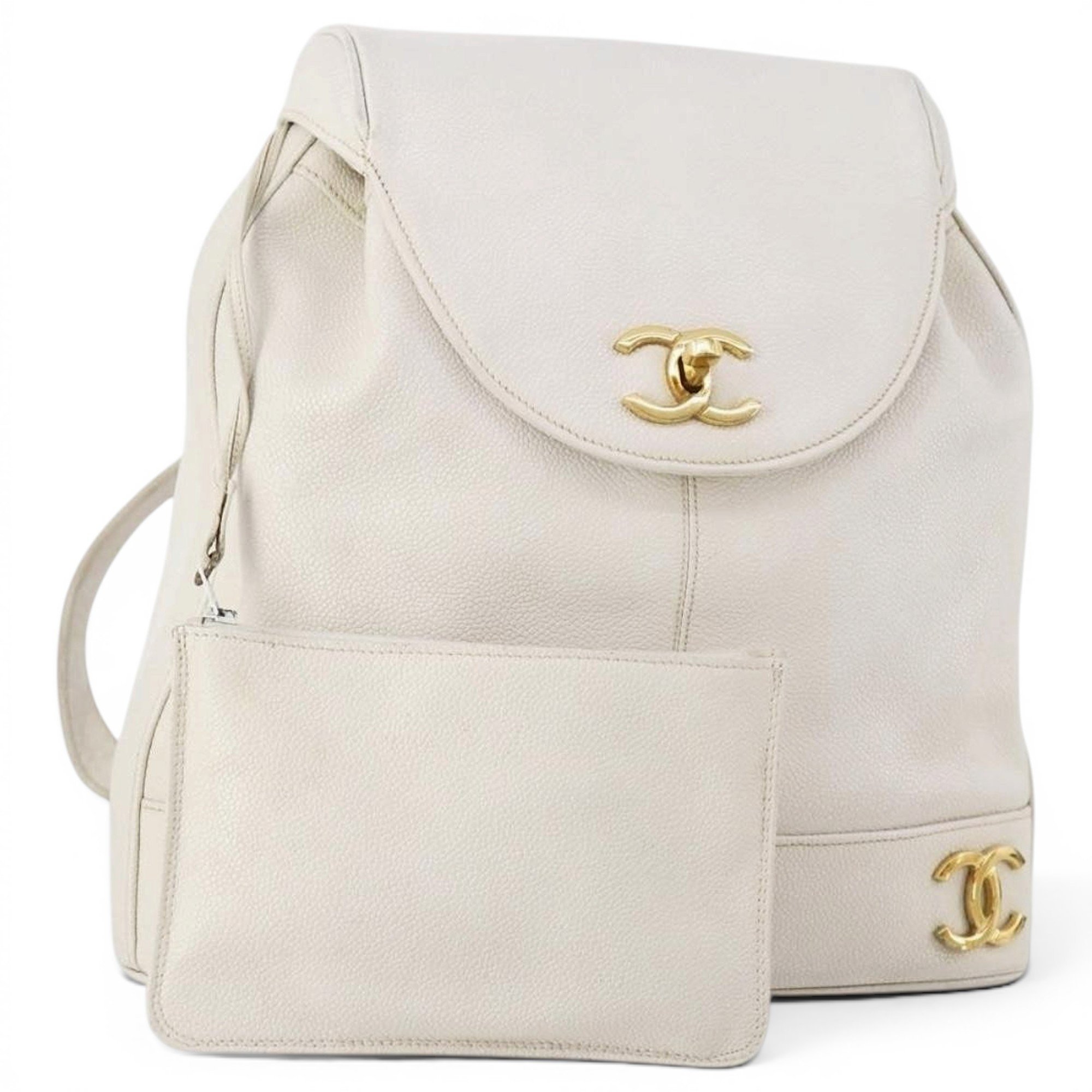 Leather backpack