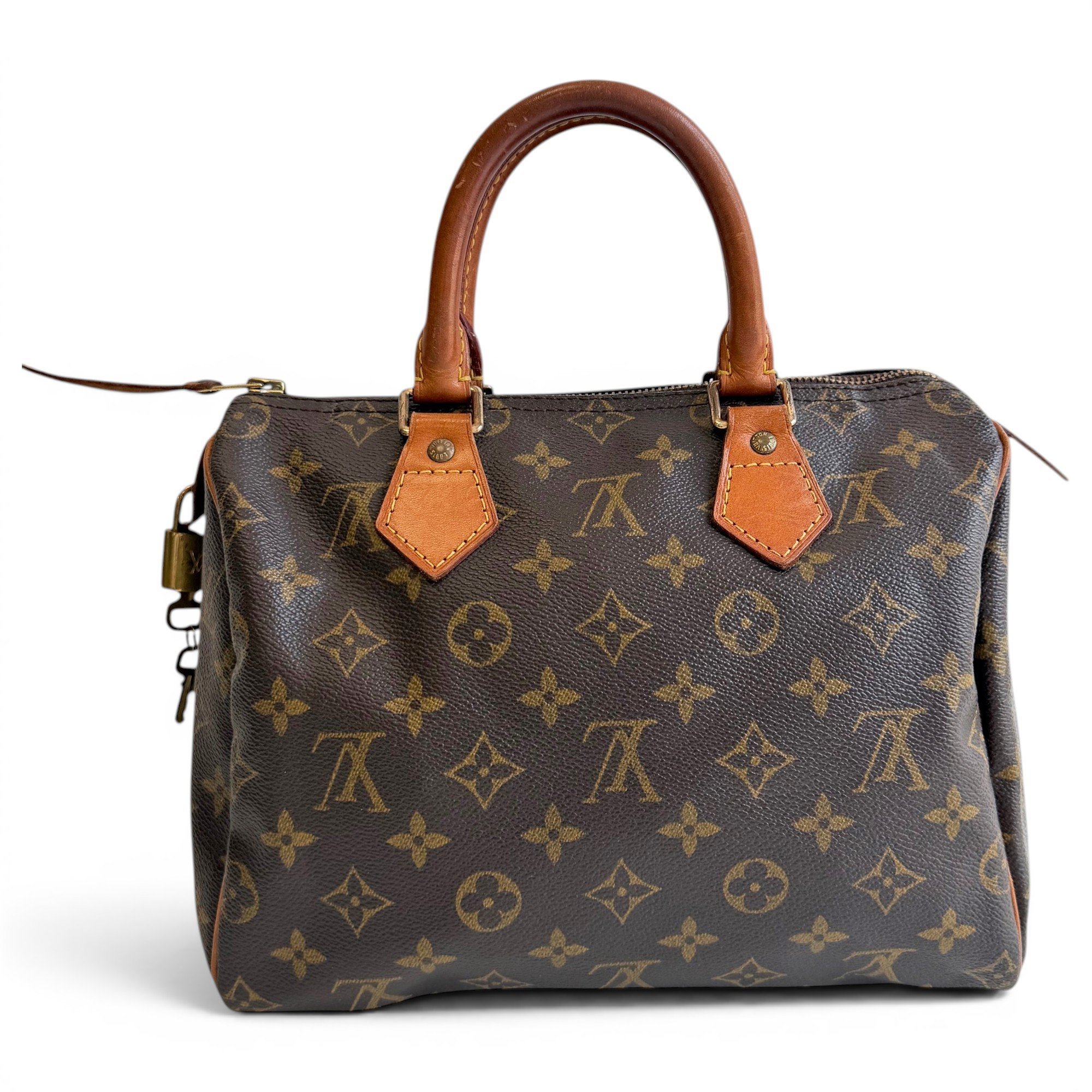 Speedy leather handbag