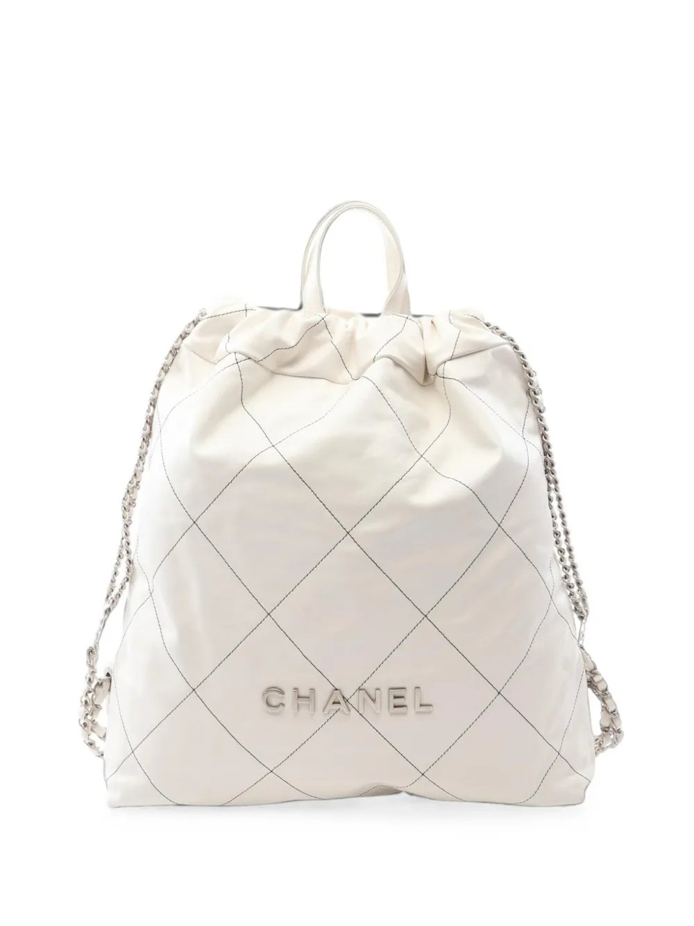 Chanel 22 patterned backpack