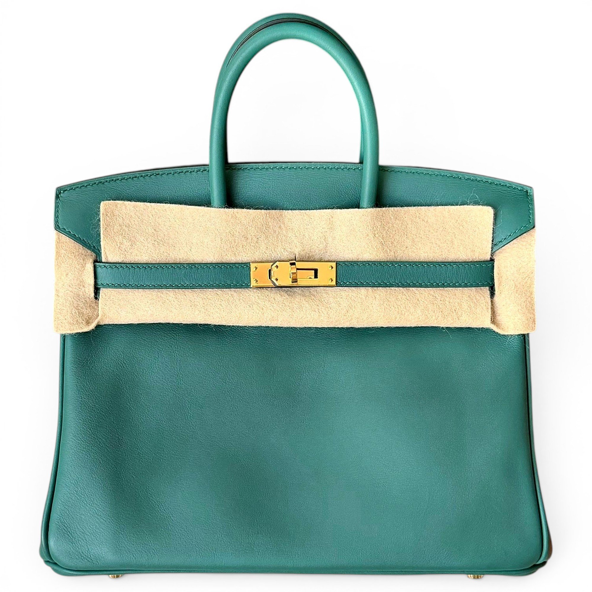 Hermes Birkin 25 Handbag Malachite