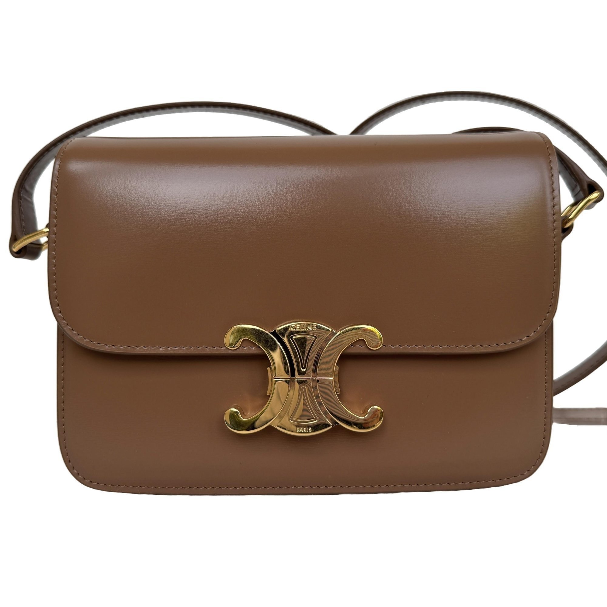 Triomphe leather crossbody bag