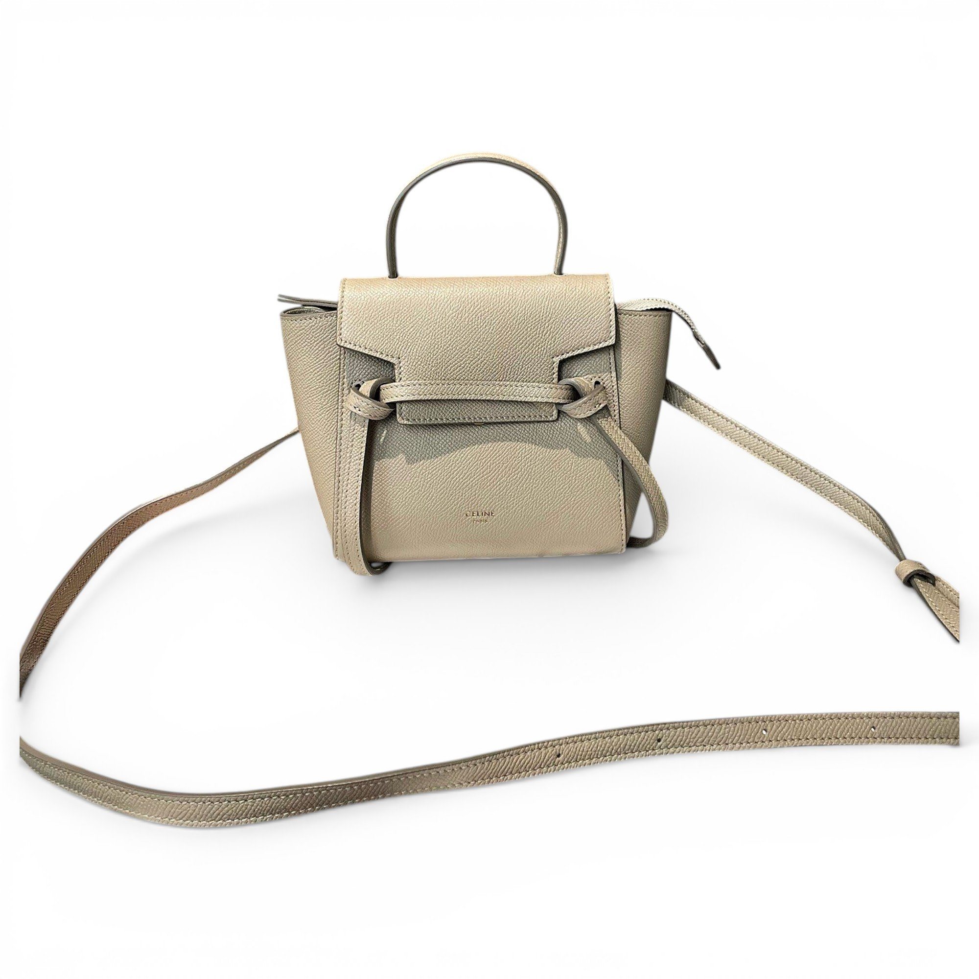 Belt leather handbag
