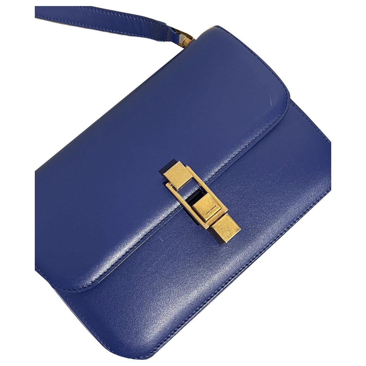 Carré leather satchel