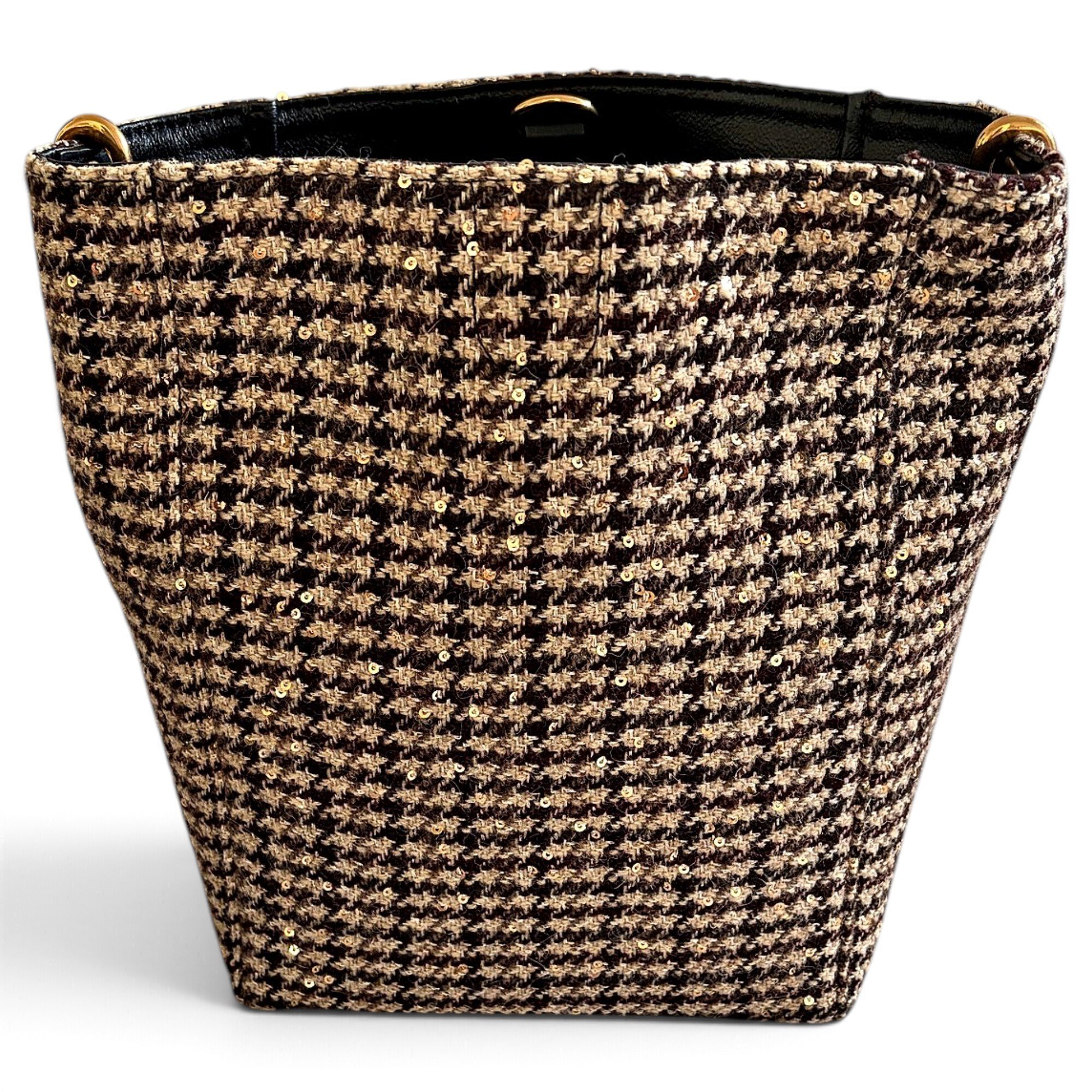 Seau Sangle wool handbag