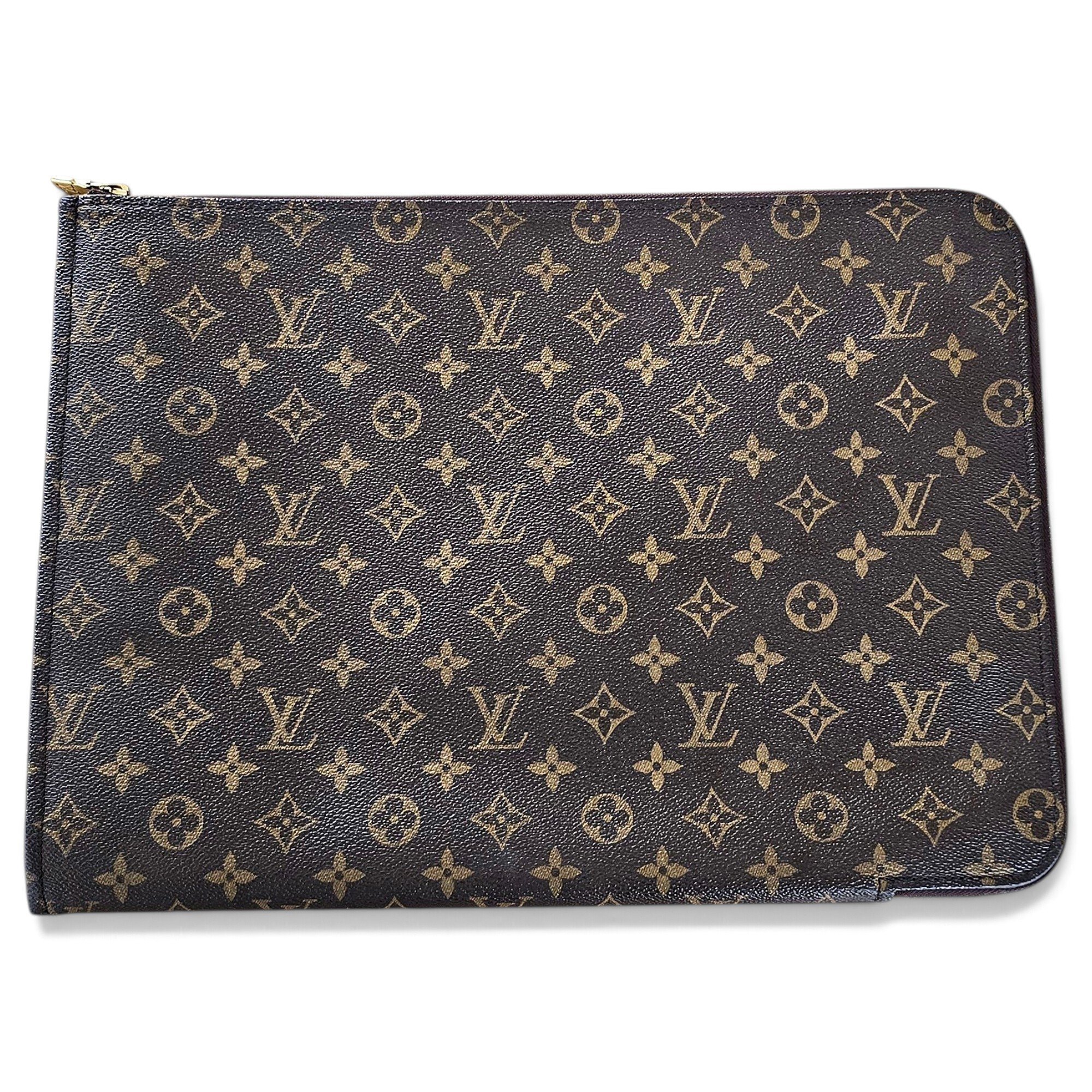 Leather clutch bag
