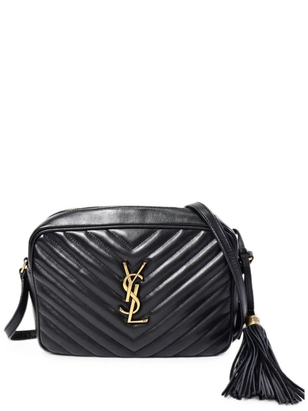 Lou chevron-quilted camera bag