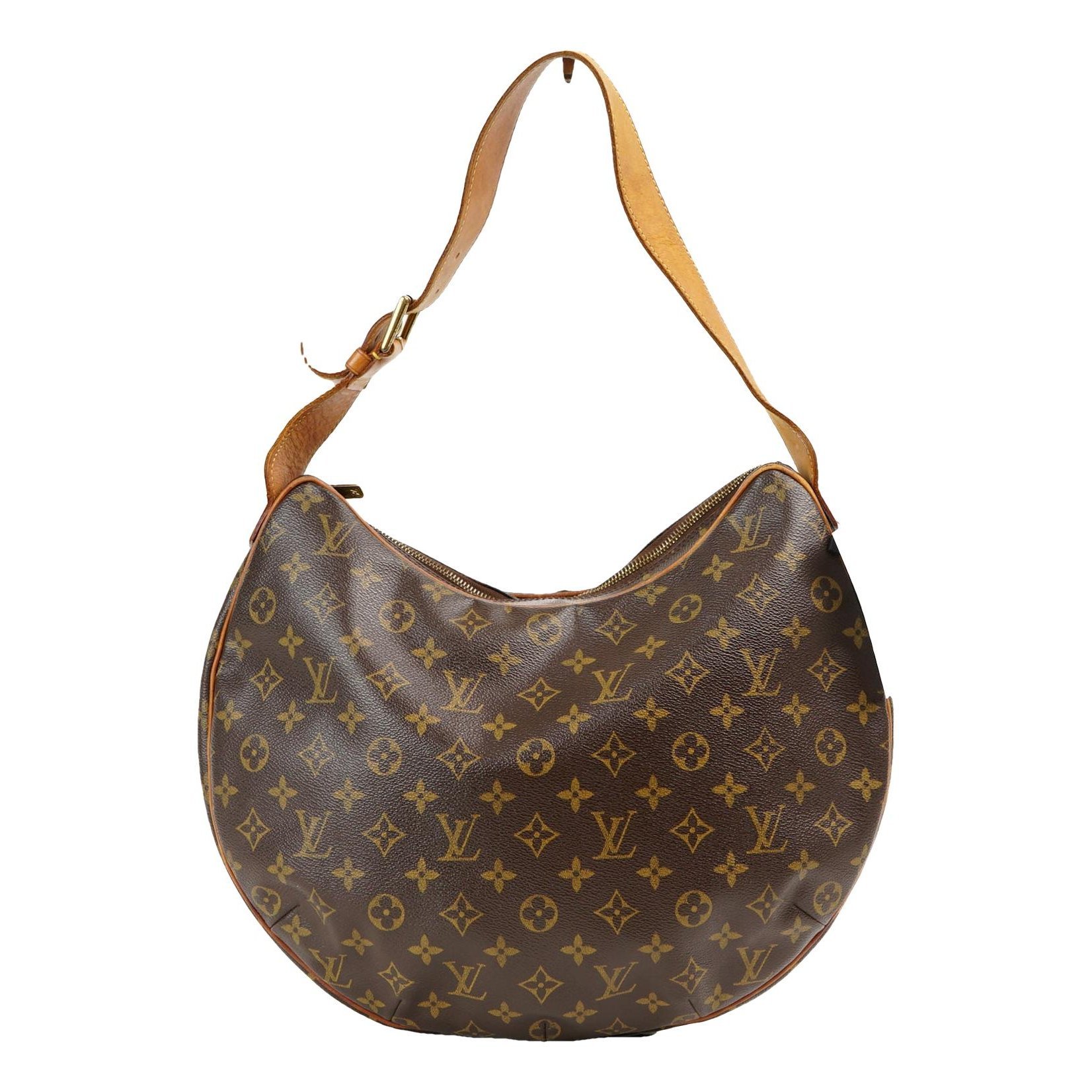 Croissant leather handbag