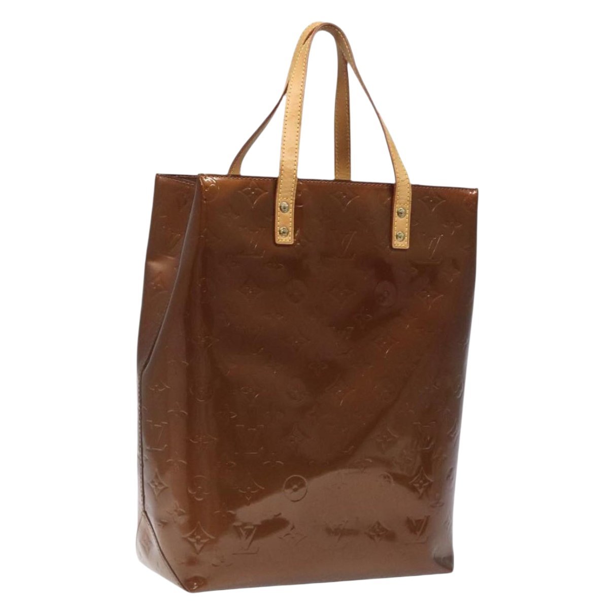 Reade patent leather handbag