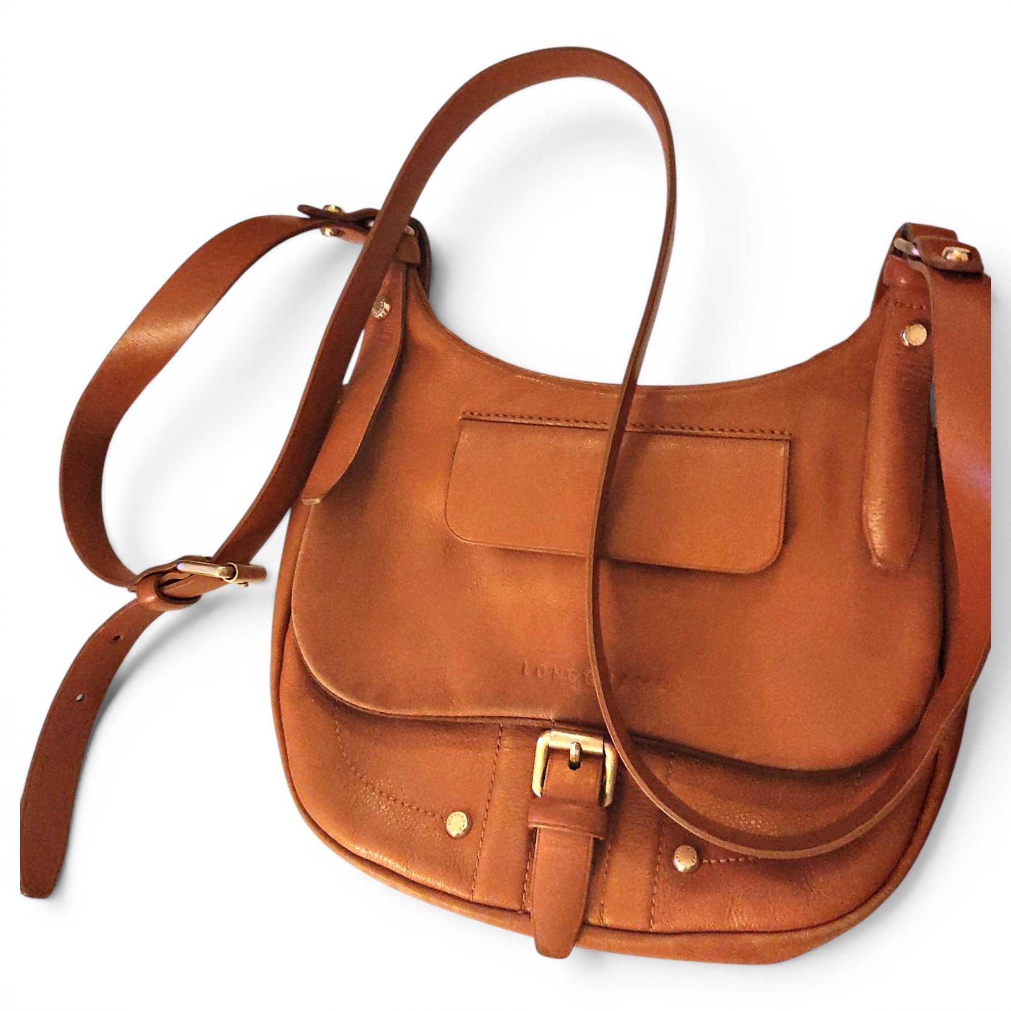 Balzane leather crossbody bag