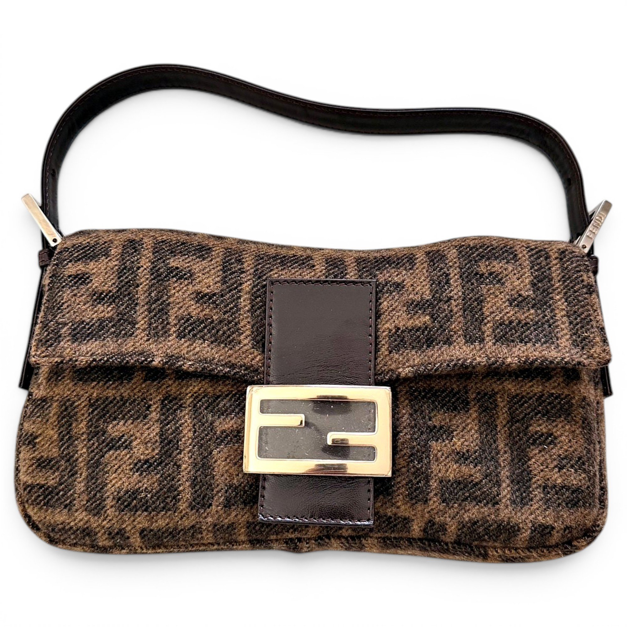 Baguette cashmere handbag