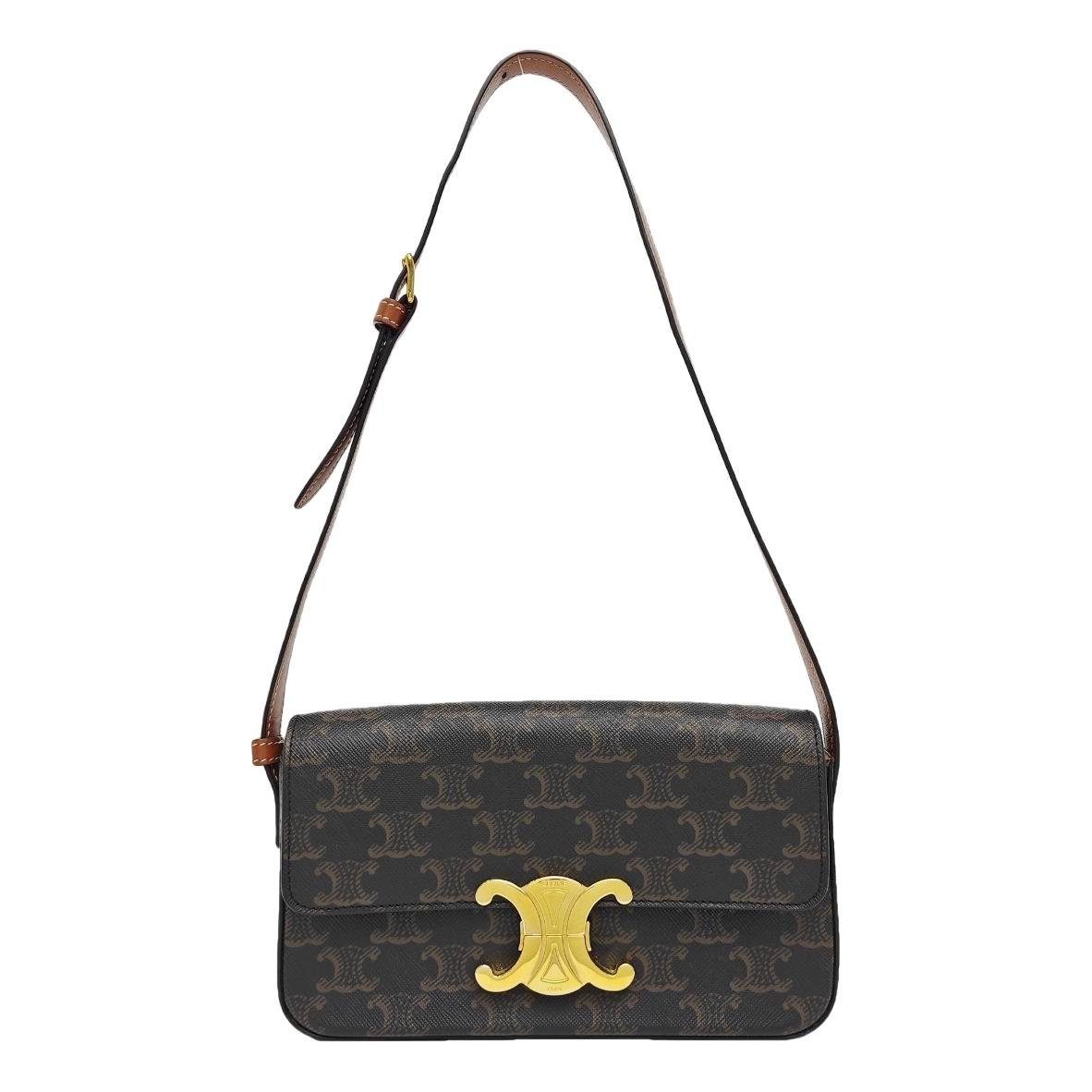 Triomphe Long leather handbag