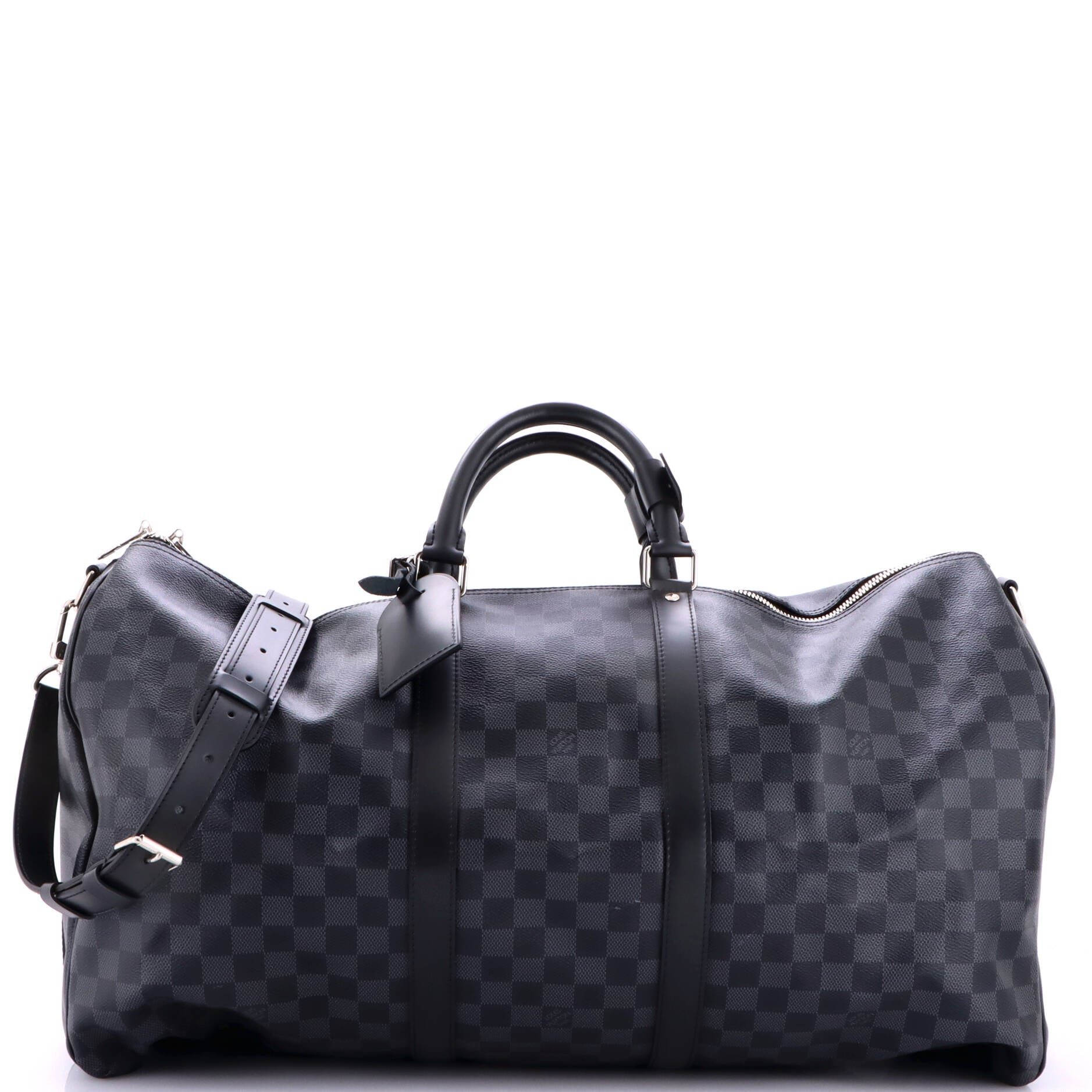Keepall Bandouliere Bag Damier Graphite 55