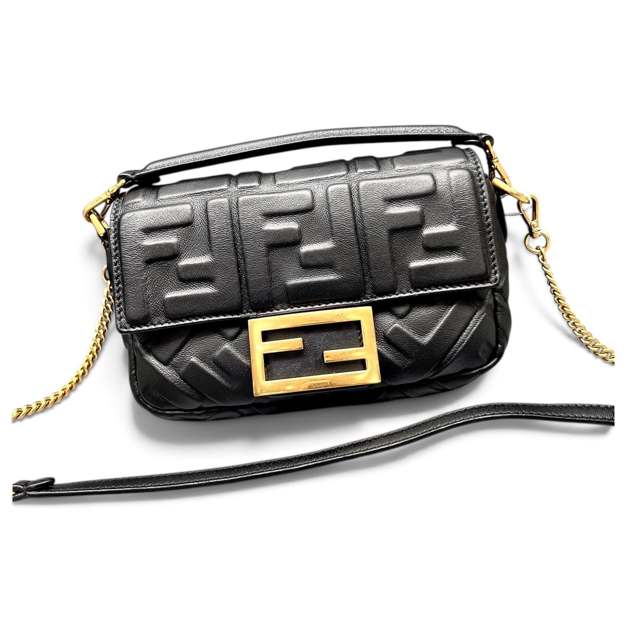 Baguette leather handbag