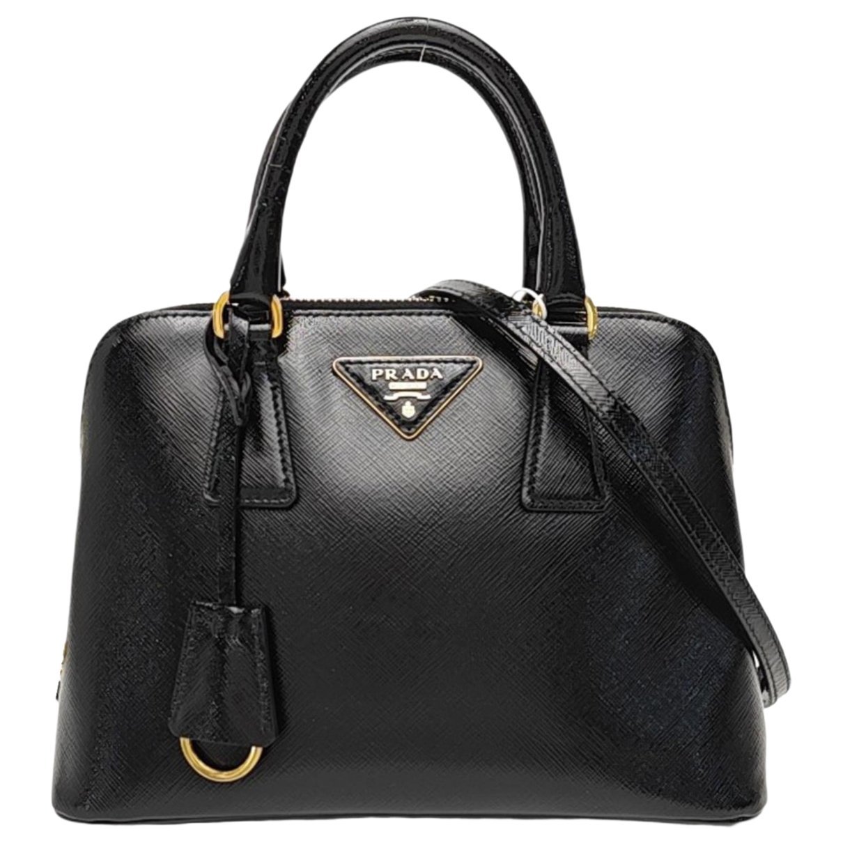 Promenade patent leather handbag