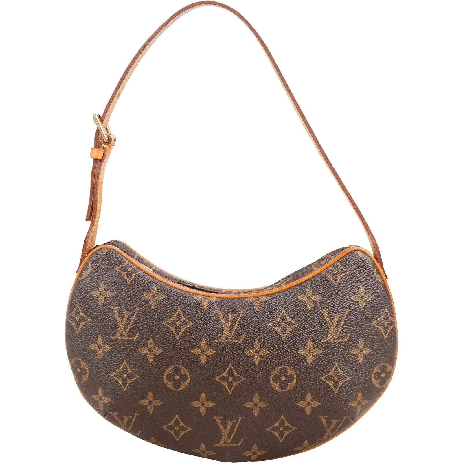 Croissant leather handbag