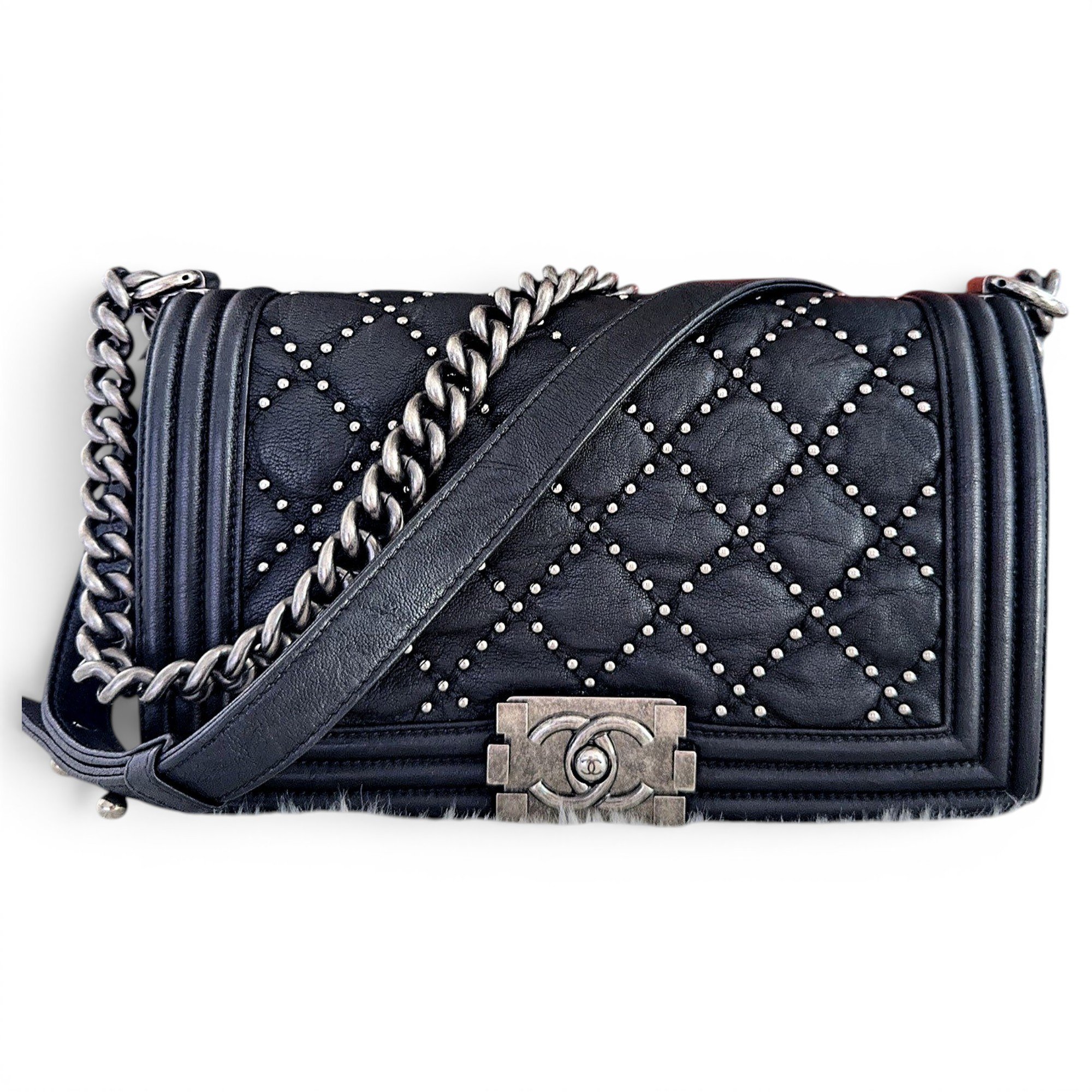 Boy leather crossbody bag