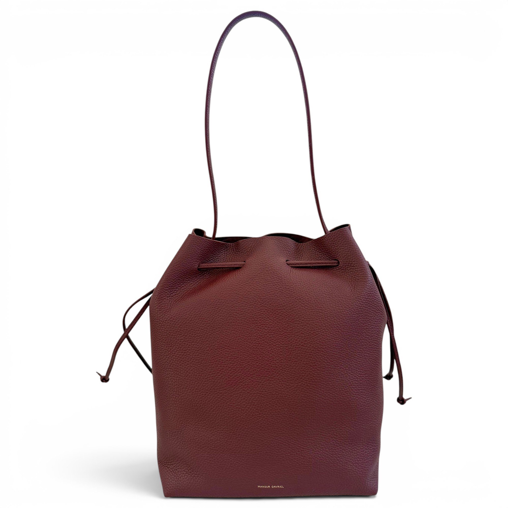 Bucket leather bag