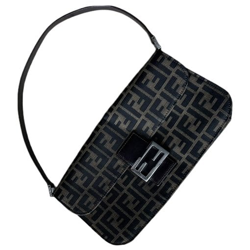 Baguette faux fur handbag