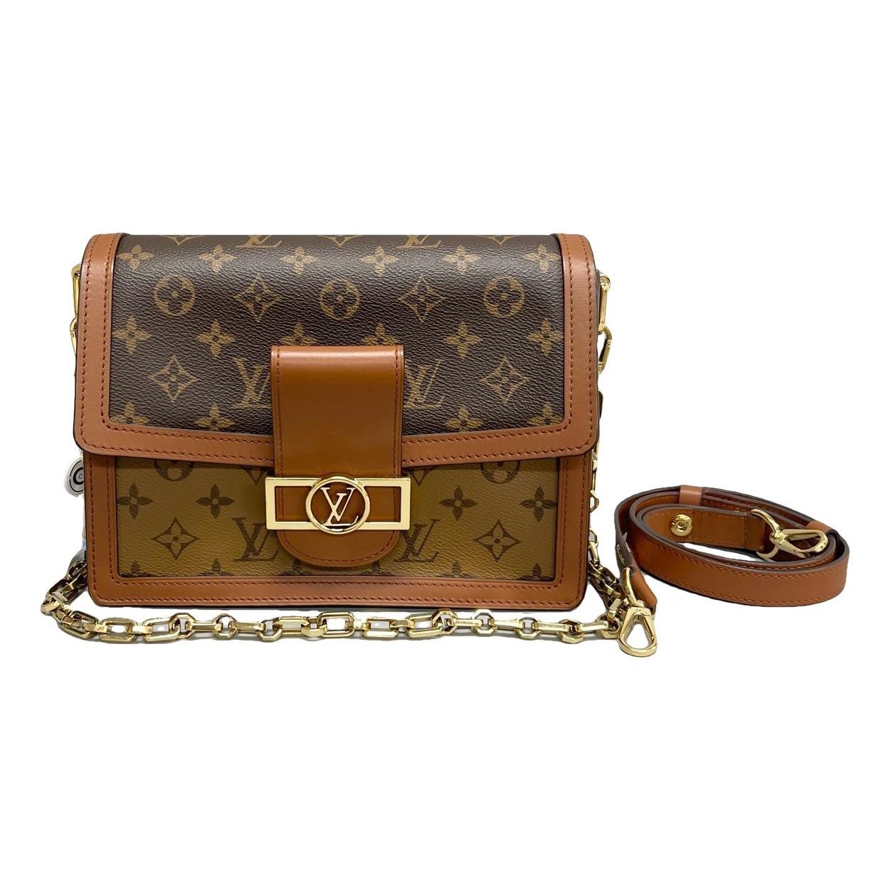 Dauphine leather handbag