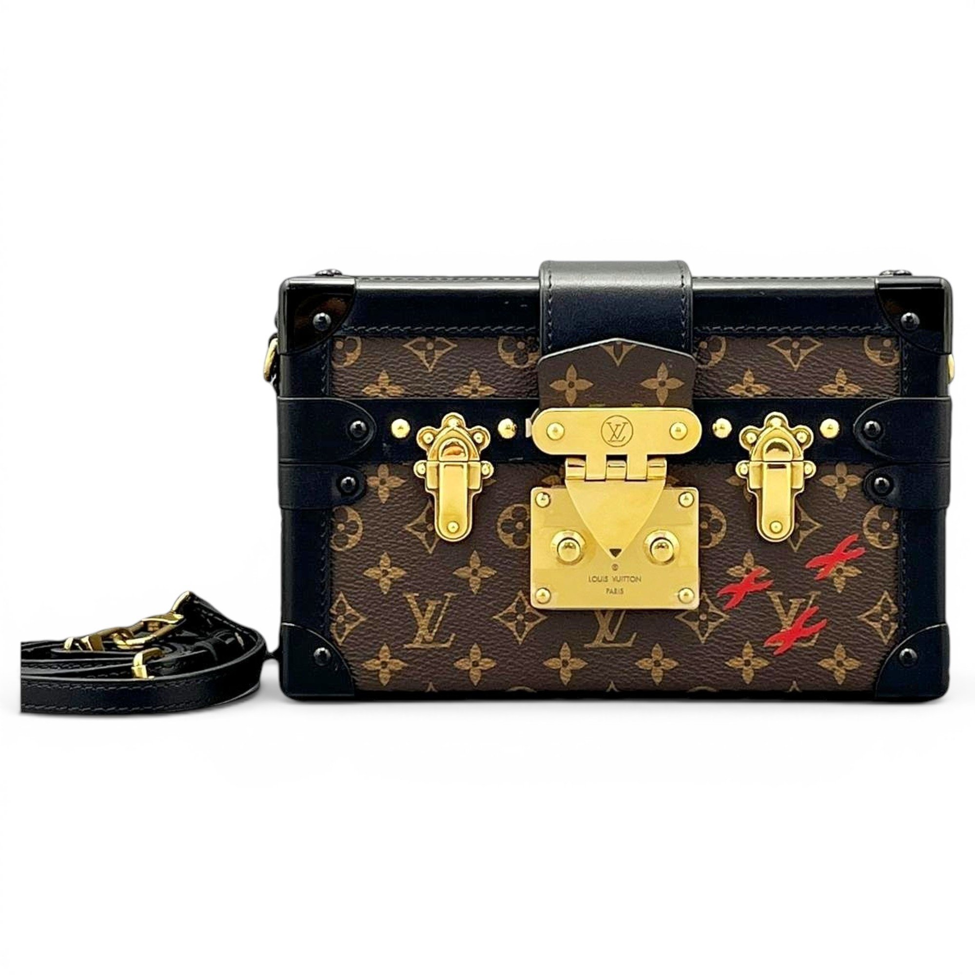 Petite Malle leather handbag
