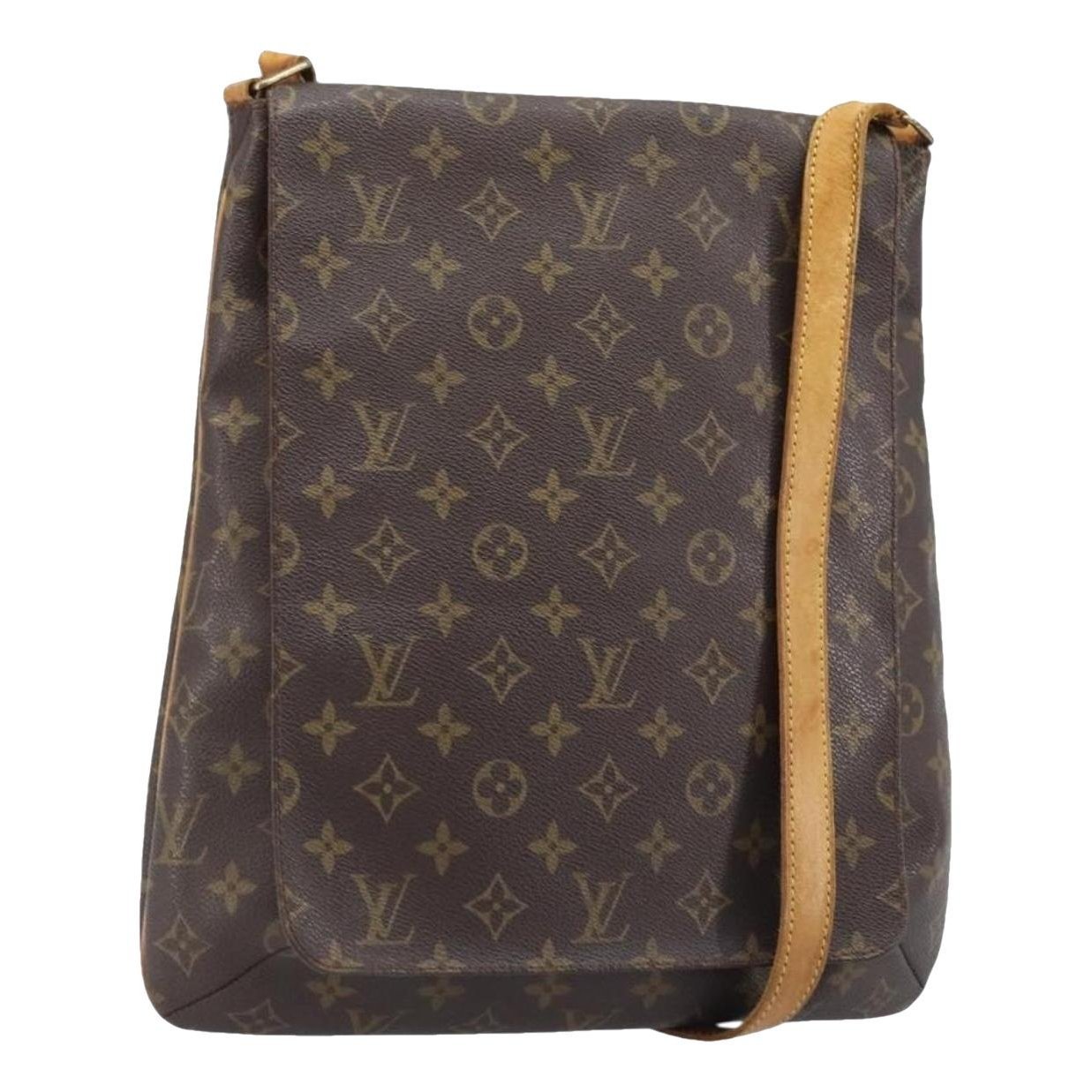 Musette leather handbag