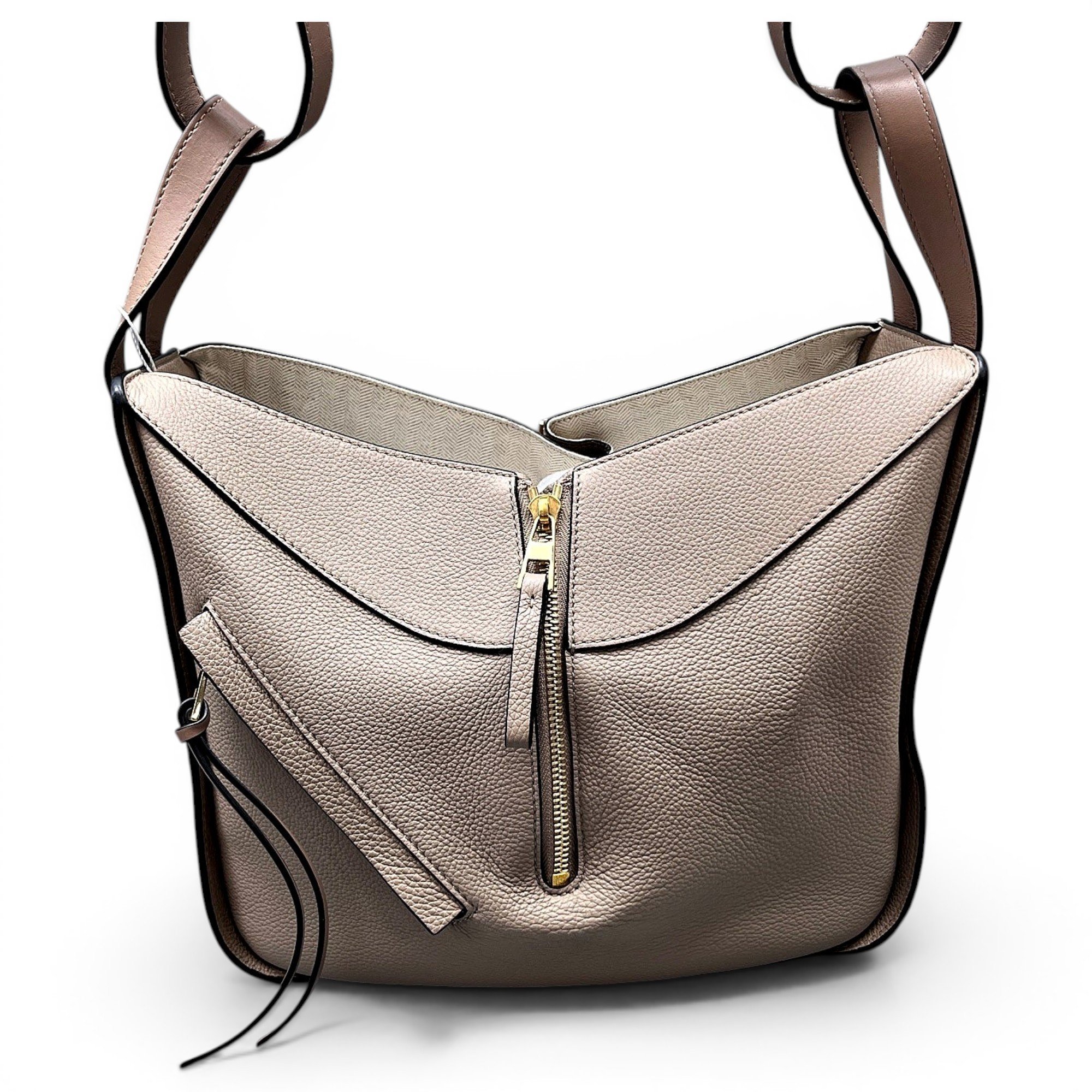 Hammock leather handbag