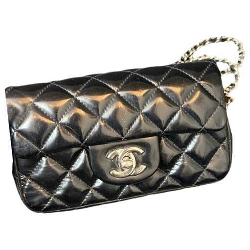 Patent leather mini bag