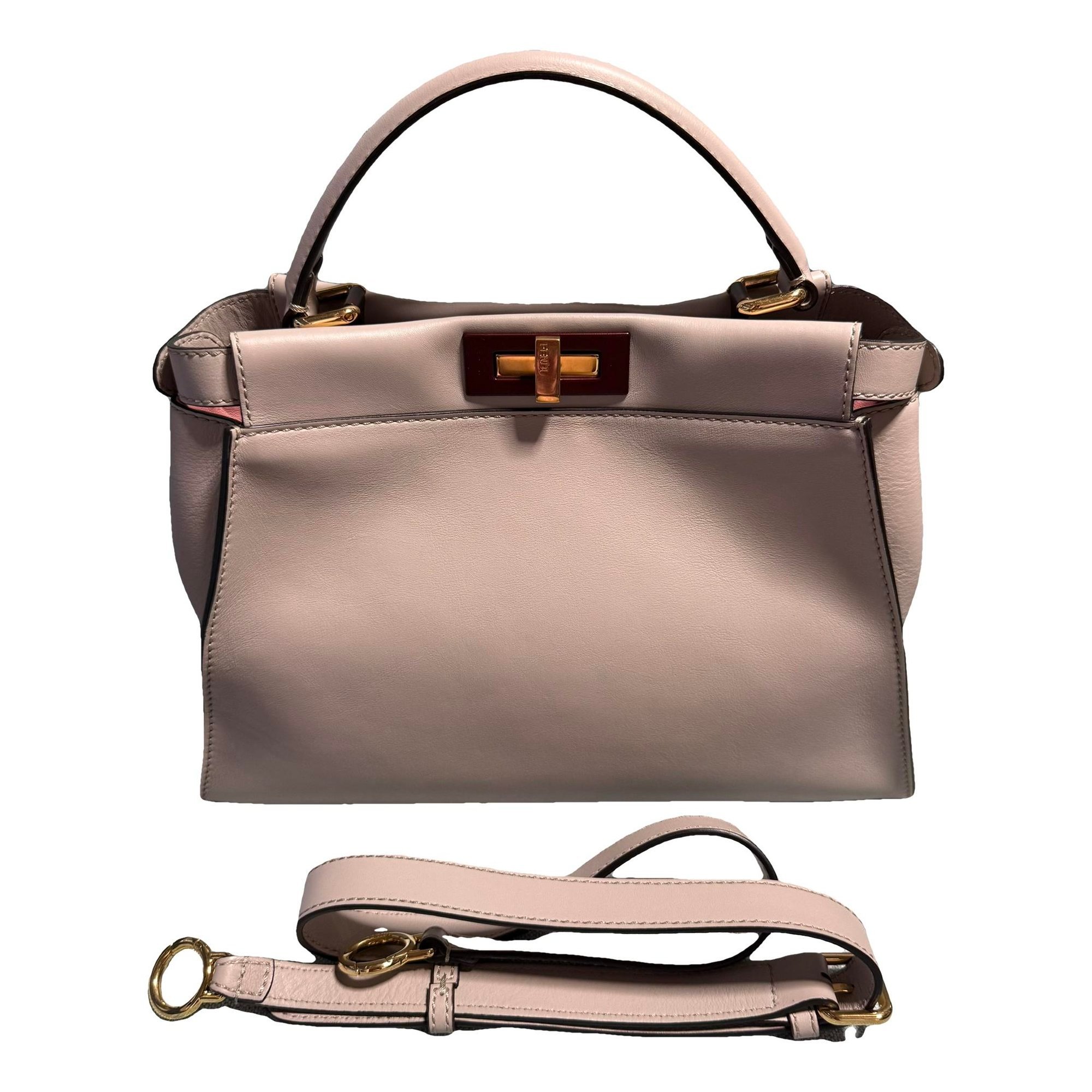 Peekaboo leather handbag