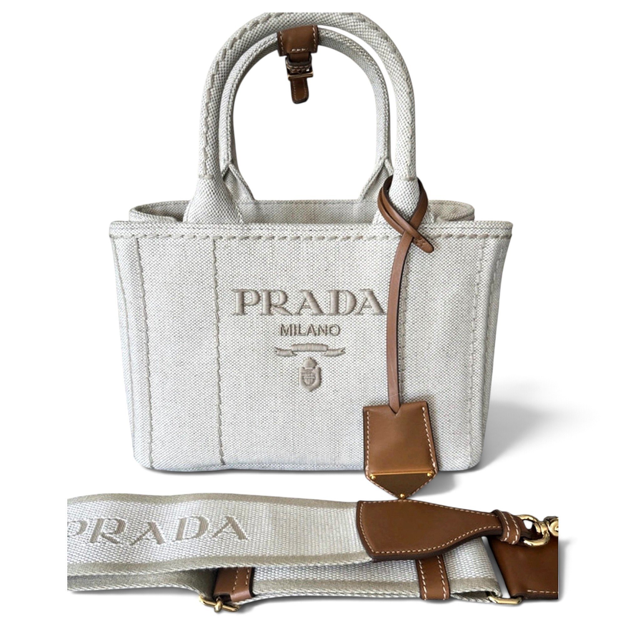 Prada Pocket cloth tote