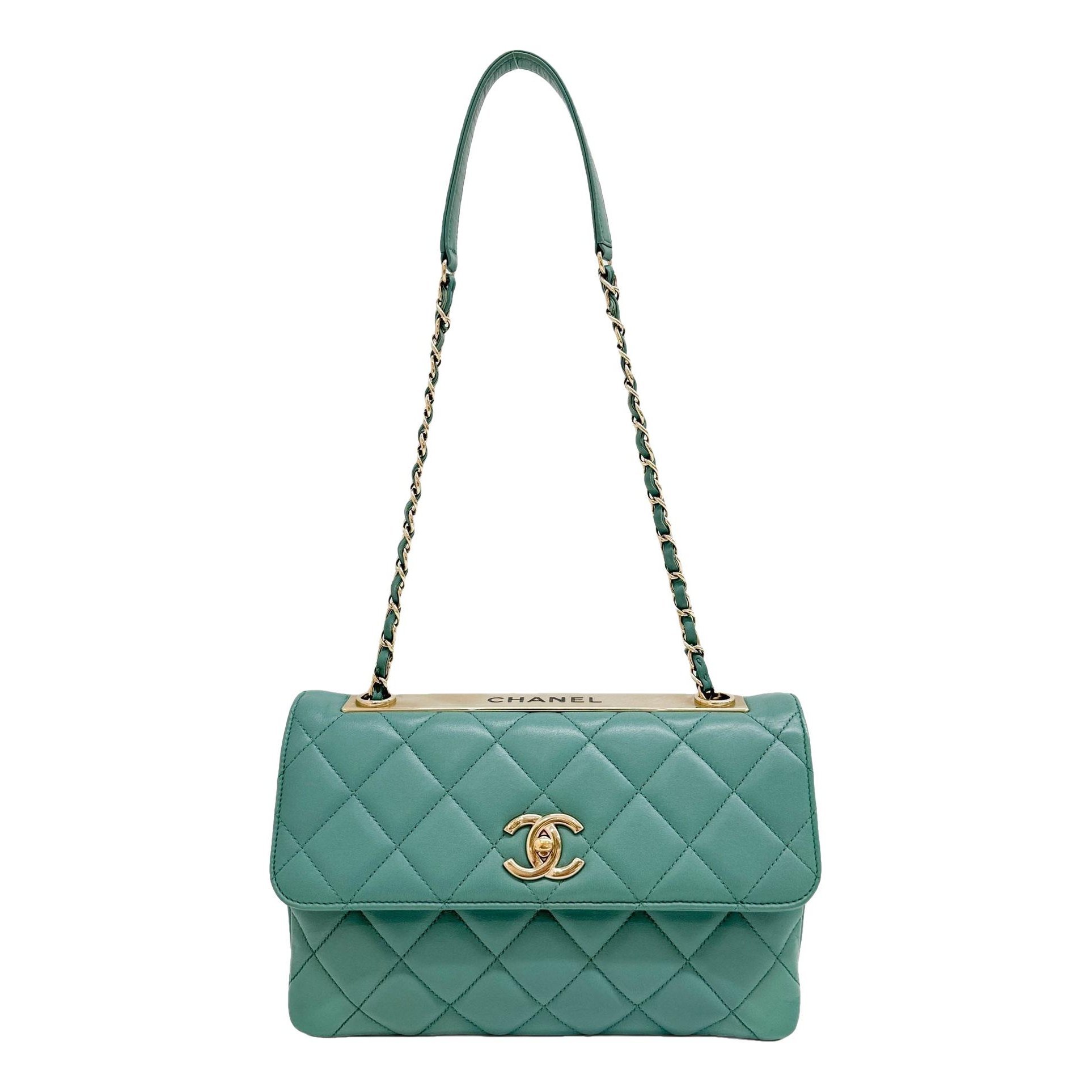 Trendy CC Flap leather handbag