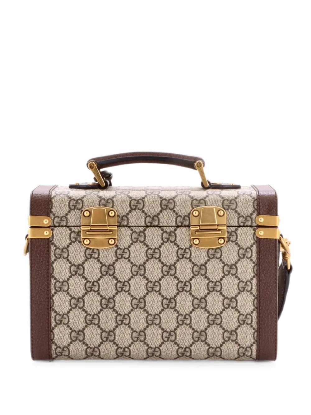 Savoy Top Handle Beauty Case GG Coated Canvas satchel