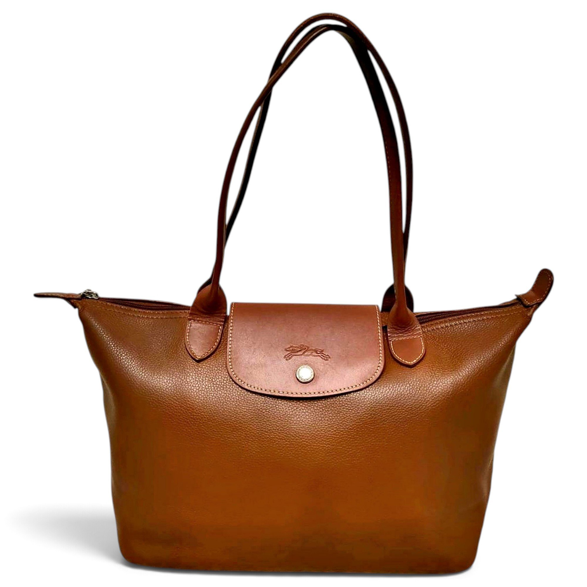 Pliage leather handbag