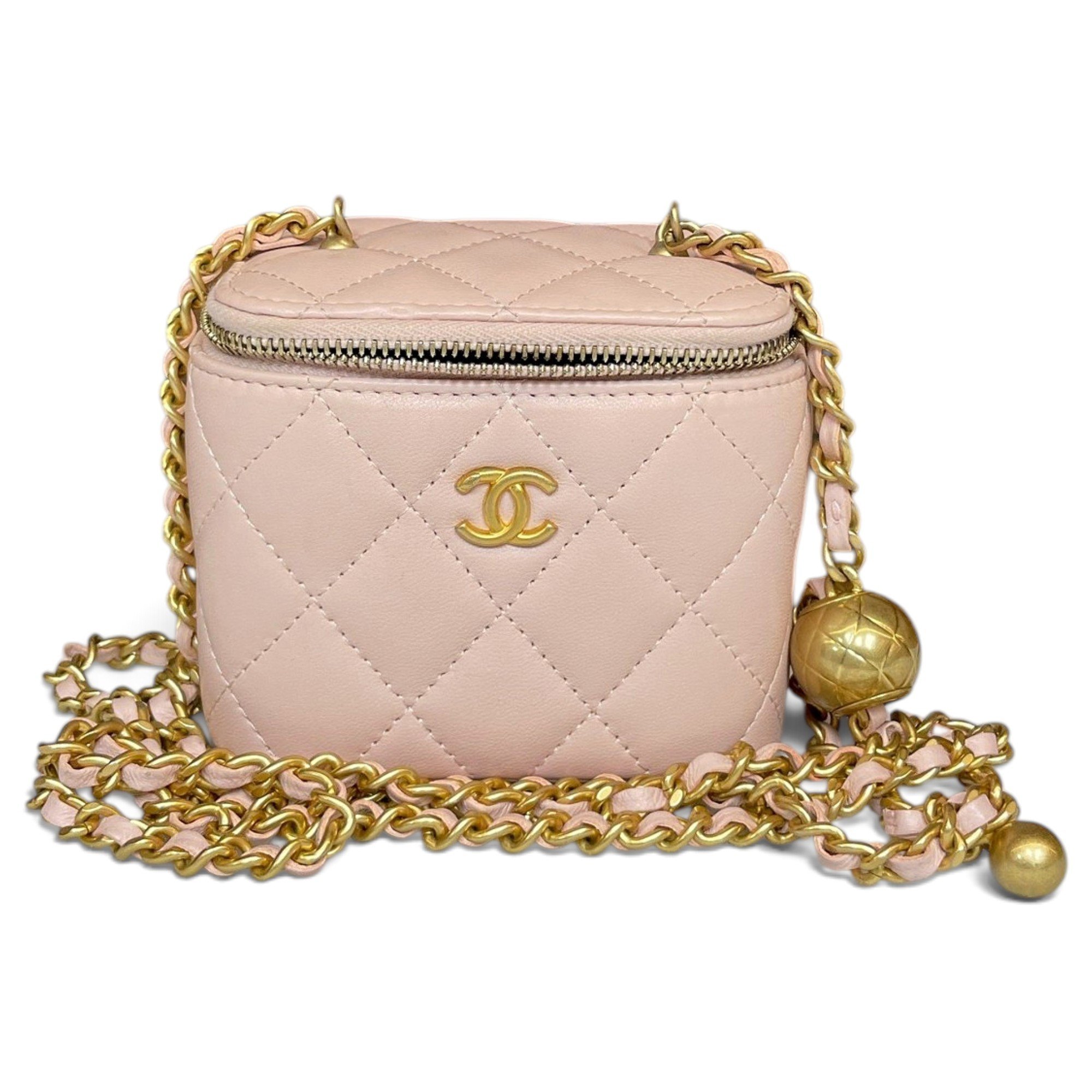 Trendy CC Vanity leather handbag