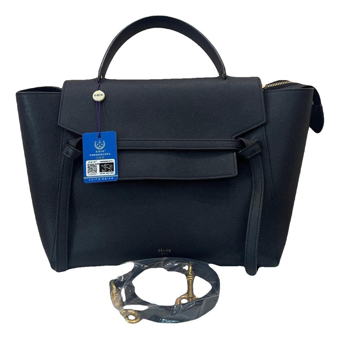 Belt leather handbag