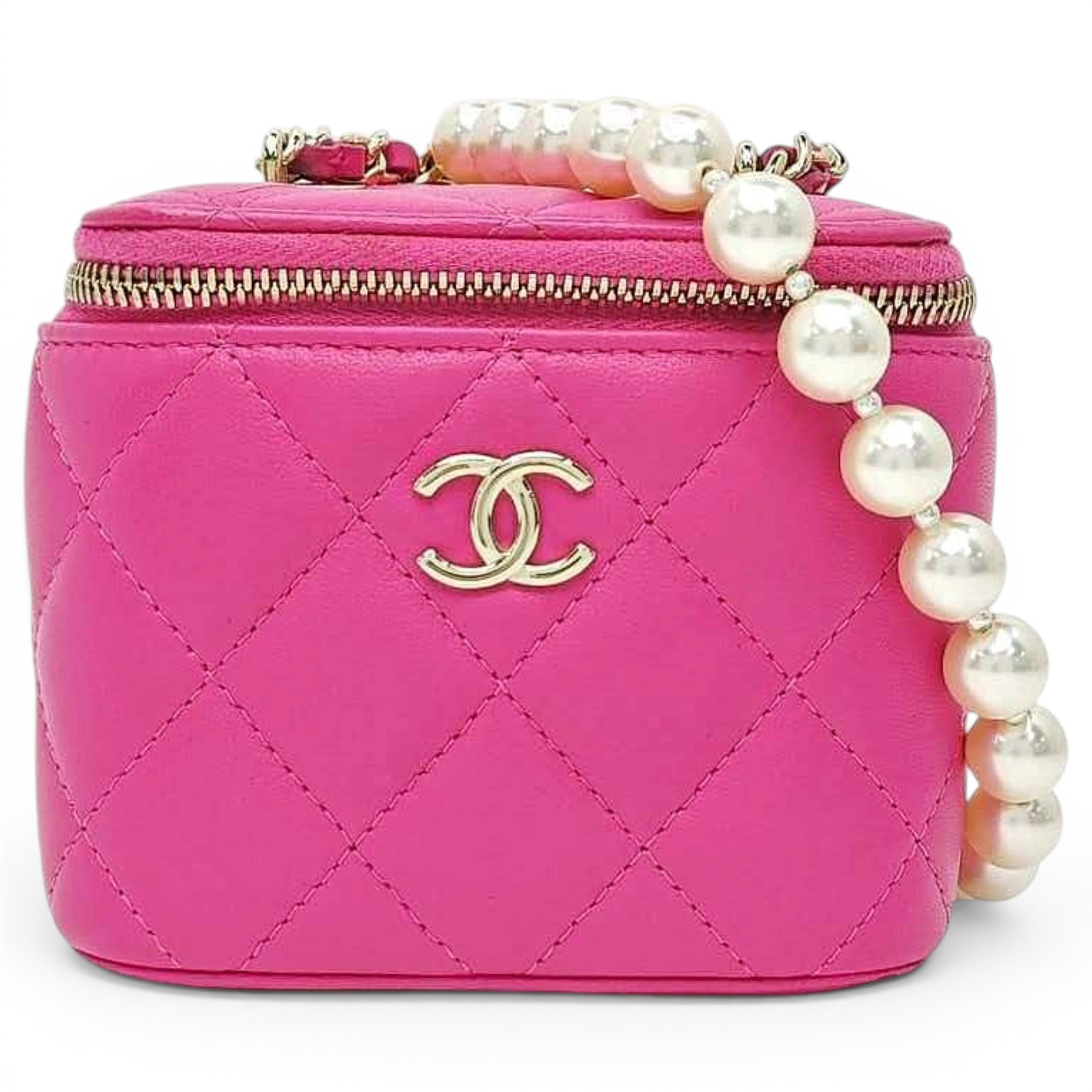 Trendy CC Vanity leather handbag